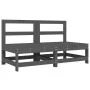 Garden table and high stools 6 pieces solid gray pine wood by , Garden sets - Ref: Foro24-3186461, Price: 365,49 €, Discount: %