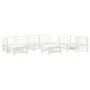 Gartengarnitur 8-teilig Massivholz Kiefer Weiß von , Gartensets - Ref: Foro24-3186579, Preis: 519,80 €, Rabatt: %