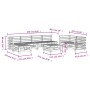 Gartengarnitur 8-teilig Massivholz Kiefer Weiß von , Gartensets - Ref: Foro24-3186579, Preis: 526,76 €, Rabatt: %