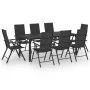 9-teiliges schwarzes Garten-Essset von , Gartensets - Ref: Foro24-3060063, Preis: 714,25 €, Rabatt: %