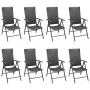 9-teiliges schwarzes Garten-Essset von , Gartensets - Ref: Foro24-3060063, Preis: 714,25 €, Rabatt: %