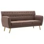 Sofá de 3 plazas tapizado de tela marrón 172x70x82 cm de , Sofás - Ref: Foro24-247126, Precio: 388,46 €, Descuento: %