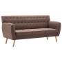 Sofá de 3 plazas tapizado de tela marrón 172x70x82 cm by , Sofas - Ref: Foro24-247126, Price: 395,77 €, Discount: %