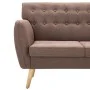 Sofá de 3 plazas tapizado de tela marrón 172x70x82 cm de , Sofás - Ref: Foro24-247126, Precio: 388,46 €, Descuento: %