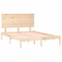 Estructura de cama madera maciza de pino 140x200 cm de , Camas y somieres - Ref: Foro24-3104803, Precio: 125,79 €, Descuento: %