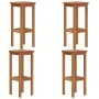 Küchenbarhocker 4 Einheiten aus massivem Akazienholz von , Gartenstühle - Ref: Foro24-3115989, Preis: 180,50 €, Rabatt: %