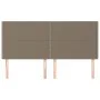 Headboards 4 units of taupe gray fabric 100x5x78/88 cm by , Headboards and footboards - Ref: Foro24-3116218, Price: 91,44 €, ...