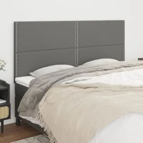 Headboards 4 units of dark gray fabric 90x5x78/88 cm by , Headboards and footboards - Ref: Foro24-3116207, Price: 87,80 €, Di...