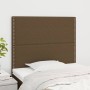 Kopfteile 2 Einheiten aus dunkelbraunem Stoff 80x5x78/88 cm von , Kopf- und Fußteile - Ref: Foro24-3116169, Preis: 44,95 €, R...