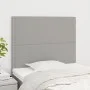 Cabeceros 2 unidades de tela gris claro 90x5x78/88 cm de , Cabeceros y pies de cama - Ref: Foro24-3116174, Precio: 48,27 €, D...