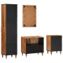 Conjunto de muebles de baño 4 piezas madera maciza de mango en Muebles de baño | Comprar online en Foro24