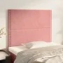 Cabeceros 2 unidades de terciopelo rosa 100x5x78/88 cm de , Cabeceros y pies de cama - Ref: Foro24-3116239, Precio: 49,10 €, ...