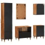 Conjunto de muebles de baño 5 piezas madera maciza de mango en Muebles de baño | Comprar online en Foro24