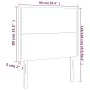 Cabeceros 2 unidades de tela negro 90x5x78/88 cm de , Cabeceros y pies de cama - Ref: Foro24-3116176, Precio: 47,31 €, Descue...