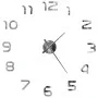 3D Wanduhr mit modernem Design 100 cm XXL silber von vidaXL, Wanduhren - Ref: Foro24-50634, Preis: 24,42 €, Rabatt: %