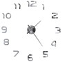 Modern 100 cm XXL silver 3D wall clock by vidaXL, Wall clocks - Ref: Foro24-50634, Price: 20,29 €, Discount: %