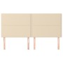 Kopfteile 4 Einheiten aus cremefarbenem Stoff 90x5x78/88 cm von , Kopf- und Fußteile - Ref: Foro24-3116211, Preis: 111,84 €, ...
