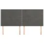 Cabeceros 4 unidades de terciopelo gris oscuro 80x5x78/88 cm de , Cabeceros y pies de cama - Ref: Foro24-3116247, Precio: 100...