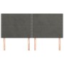 Kopfteile 4 Einheiten aus dunkelgrauem Samt 80x5x78/88 cm von , Kopf- und Fußteile - Ref: Foro24-3116247, Preis: 102,27 €, Ra...