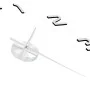 3D Wanduhr mit modernem Design 100 cm XXL silber von vidaXL, Wanduhren - Ref: Foro24-50634, Preis: 24,42 €, Rabatt: %