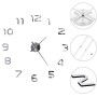 Modern 100 cm XXL silver 3D wall clock by vidaXL, Wall clocks - Ref: Foro24-50634, Price: 20,29 €, Discount: %
