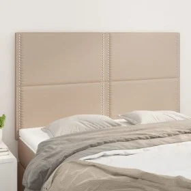 Headboards 4 units cappuccino synthetic leather 72x5x78/88 cm by , Headboards and footboards - Ref: Foro24-3116287, Price: 10...