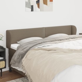 Taupe gray fabric headboard 163x23x78/88 cm by , Headboards and footboards - Ref: Foro24-3117014, Price: 65,82 €, Discount: %