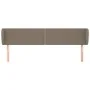 Cabecero de tela gris taupe 163x23x78/88 cm de , Cabeceros y pies de cama - Ref: Foro24-3117014, Precio: 64,81 €, Descuento: %