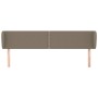 Kopfteil aus taupegrauem Stoff, 163 x 23 x 78/88 cm von , Kopf- und Fußteile - Ref: Foro24-3117014, Preis: 65,72 €, Rabatt: %
