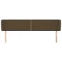 Kopfteil aus dunkelbraunem Stoff, 183 x 23 x 78/88 cm von , Kopf- und Fußteile - Ref: Foro24-3117021, Preis: 59,99 €, Rabatt: %