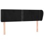 Kopfteil aus schwarzem Samt, 147 x 23 x 78/88 cm von , Kopf- und Fußteile - Ref: Foro24-3117054, Preis: 58,29 €, Rabatt: %