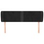 Kopfteil aus schwarzem Samt, 147 x 23 x 78/88 cm von , Kopf- und Fußteile - Ref: Foro24-3117054, Preis: 58,29 €, Rabatt: %