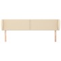 Kopfteil aus cremefarbenem Stoff, 183 x 23 x 78/88 cm von , Kopf- und Fußteile - Ref: Foro24-3117023, Preis: 75,69 €, Rabatt: %