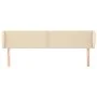 Kopfteil aus cremefarbenem Stoff, 183 x 23 x 78/88 cm von , Kopf- und Fußteile - Ref: Foro24-3117023, Preis: 74,25 €, Rabatt: %