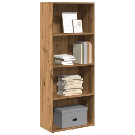 Estantería de madera de ingeniería roble artisian 60x30x152 cm en Librerías y estanterías | Comprar online en Foro24