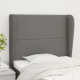 Kopfteil mit dunkelgrauen Stoffohren 93x23x118/128 cm von , Kopf- und Fußteile - Ref: Foro24-3117799, Preis: 64,70 €, Rabatt: %