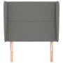 Kopfteil mit dunkelgrauen Stoffohren 93x23x118/128 cm von , Kopf- und Fußteile - Ref: Foro24-3117799, Preis: 64,70 €, Rabatt: %