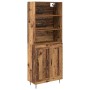 Aparador alto Madera vieja 69,5 x 34 x 180 cm en Aparadores | Comprar online en Foro24