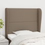Kopfteil mit Ohren aus taupegrauem Stoff 93x23x118/128 cm von , Kopf- und Fußteile - Ref: Foro24-3117802, Preis: 63,92 €, Rab...