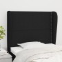 Kopfteil mit Ohren aus schwarzem Stoff, 93 x 23 x 118/128 cm von , Kopf- und Fußteile - Ref: Foro24-3117800, Preis: 63,84 €, ...