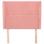 Cabecero con orejas de terciopelo rosa 103x23x118/128 cm de , Cabeceros y pies de cama - Ref: Foro24-3117863, Precio: 70,93 €...