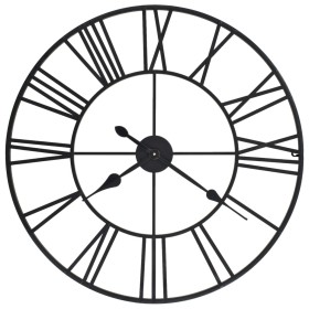 Vintage wall clock quartz movement metal 80 cm XXL by vidaXL, Wall clocks - Ref: Foro24-50644, Price: 115,49 €, Discount: %