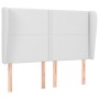 Headboard with white synthetic leather ears 147x23x118/128 cm by , Headboards and footboards - Ref: Foro24-3117907, Price: 12...