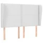 Headboard with white synthetic leather ears 147x23x118/128 cm by , Headboards and footboards - Ref: Foro24-3117907, Price: 12...