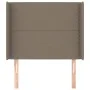 Headboard with ears in taupe gray fabric 83x16x118/128 cm by , Headboards and footboards - Ref: Foro24-3119418, Price: 66,20 ...