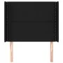 Headboard with black fabric ears 103x16x118/128 cm by , Headboards and footboards - Ref: Foro24-3119432, Price: 65,06 €, Disc...