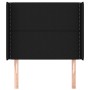 Kopfteil mit schwarzen Stoffohren 93x16x118/128 cm von , Kopf- und Fußteile - Ref: Foro24-3119424, Preis: 64,65 €, Rabatt: %