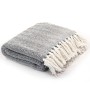 Navy blue cotton herringbone blanket 220x250 cm by vidaXL, Blankets - Ref: Foro24-245323, Price: 45,68 €, Discount: %