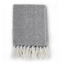 Navy blue cotton herringbone blanket 220x250 cm by vidaXL, Blankets - Ref: Foro24-245323, Price: 45,68 €, Discount: %