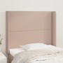 Kopfteil mit Ohren, Cappuccino-Kunstleder, 93 x 16 x 118/128 cm von , Kopf- und Fußteile - Ref: Foro24-3119523, Preis: 72,50 ...